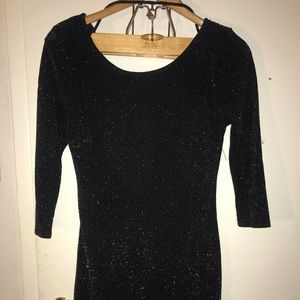 Sexy black sparkles dress